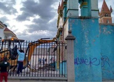 Difunden imágenes de demolición de la capilla del Santo Cristo