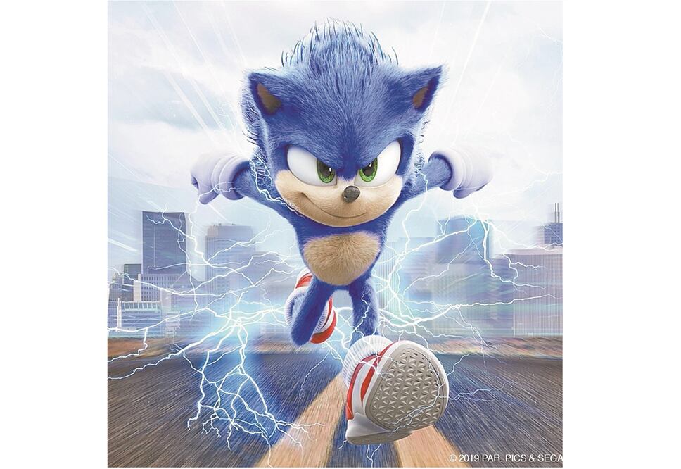 El erizo azul de SEGA tiene velocidad supersónica. Foto: Paramount 