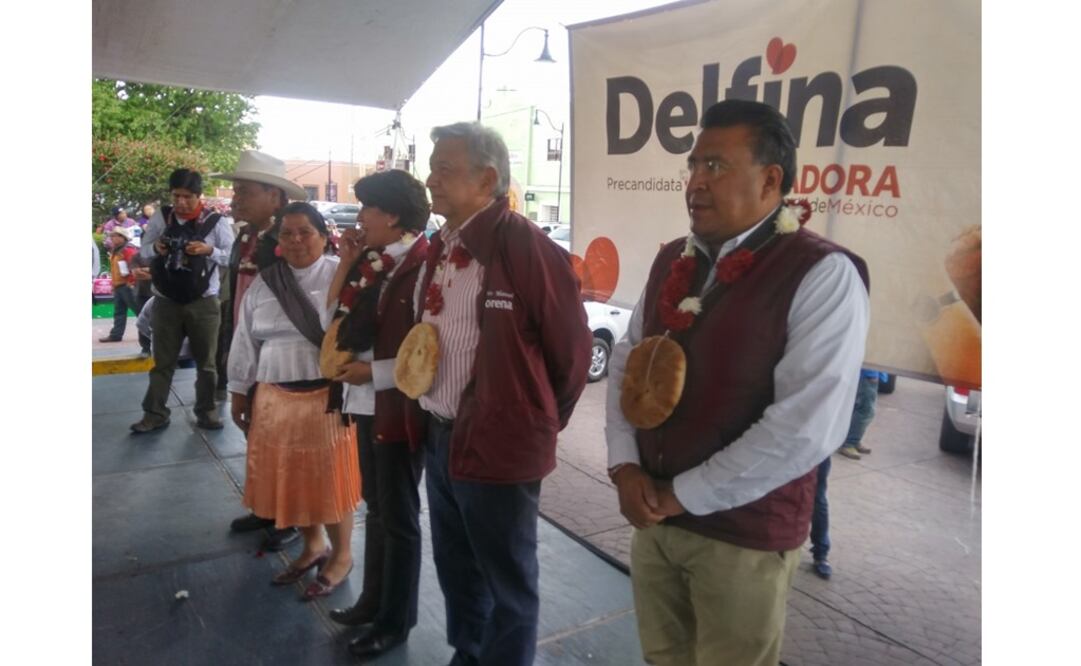 De gira en Zinacantepec, Estado de México, López Obrador dijo que su partido está abierto a mujeres y hombres de buena voluntad. /Especial