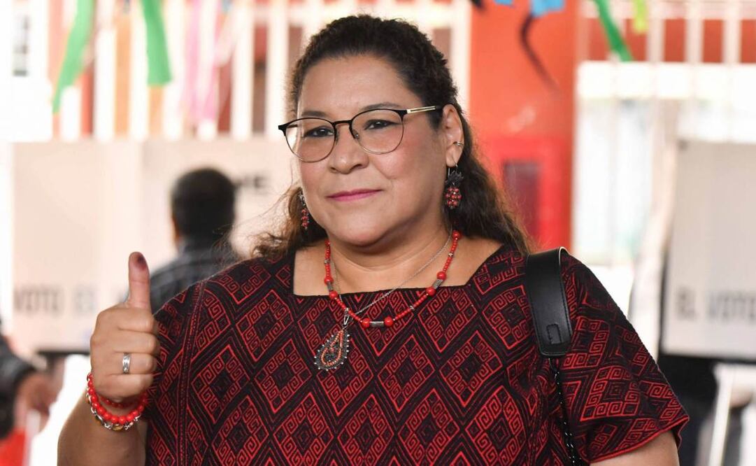 Lenia Batres, ministra de la Suprema Corte de Justicia de la Nación, emitió su voto para la elección judicial el pasado domingo 1 de junio de 2025. Foto: Mario Jasso/ Cuartoscuro