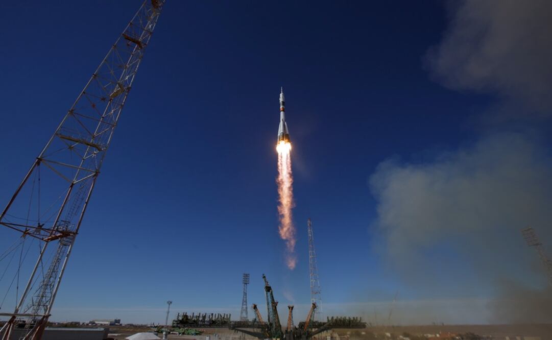Durante el despegue de la Soyuz MS-10. Foto: Reuters 