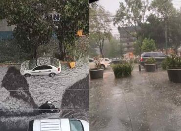 VIDEOS: ¡No salgas sin impermeable! Por fuerte lluvia y granizo activan Alerta Amarilla en la CDMX