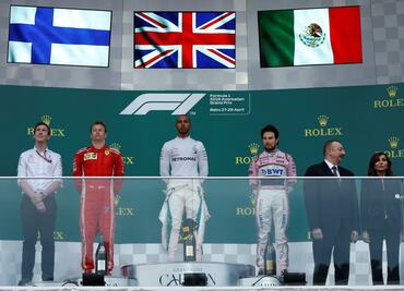 Checo Pérez se sube al podio en el Gran Premio de Azerbaiyán