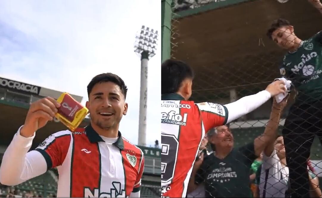 Futbolista en Argentina dio su short por sobres del álbum del Mundial - FOTO: Especial