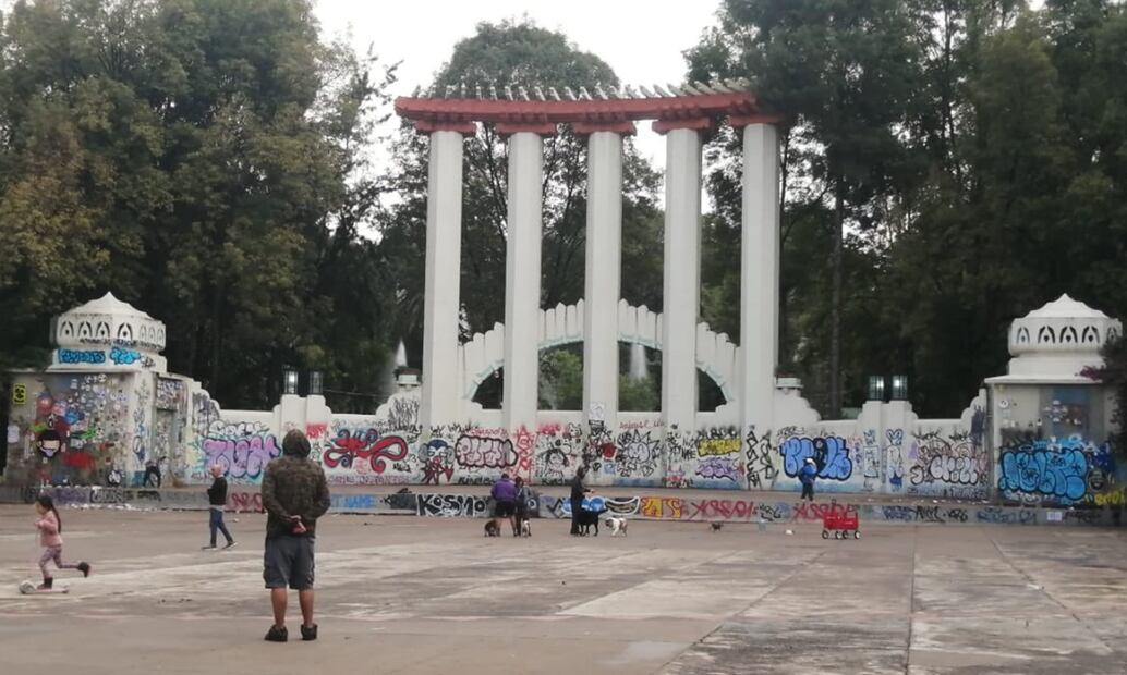 Grafitis en el Foro Lindbergh. FOTO: tomada de redes/ EL UNIVERSAL/