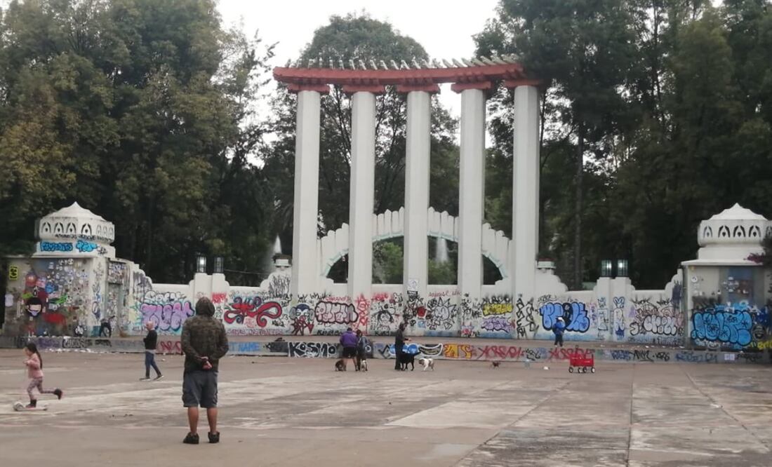 Grafitis en el Foro Lindbergh. FOTO: tomada de redes/ EL UNIVERSAL/
