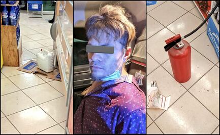 Detienen a sujeto que presuntamente intento quemar una farmacia en León, Guanajuato