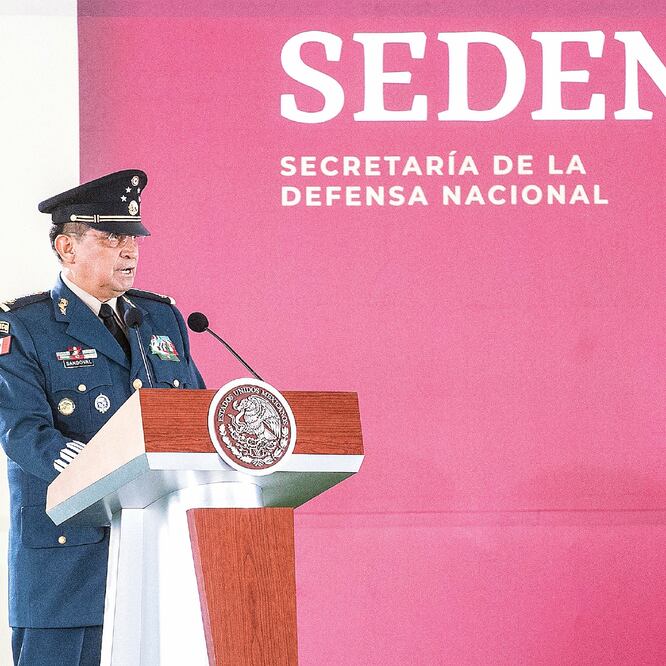 Luis Cresencio Sandoval , titular de la Sedena, dijo que el Ejército es aliado de la transformación que ha emprendido el gobierno de México. GERMÁN ESPINOSA. EL UNIVERSAL