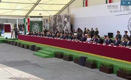 Conmemoran en el Zócalo 50 aniversario del Plan DN-III-E