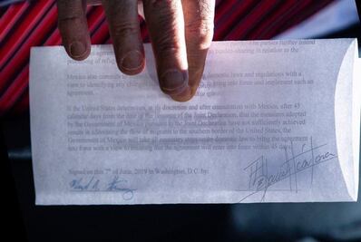 Acuerdo entre México y EU sobre migración incluye plan regional para asilo, según documento