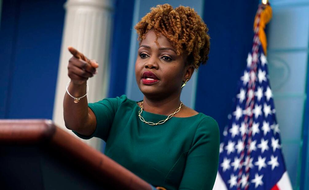 "(Biden) entiende la importancia de tener un enfoque equilibrado y de cuidarse a sí mismo. Es humano, como lo somos todos" apuntó Karine Jean-Pierre. Foto: AP