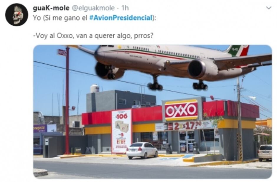 Rifa del avión presidencial hace volar a los memes