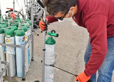 Cuautitlán Izcalli brinda al día 50 recargas de oxígeno para pacientes con Covid