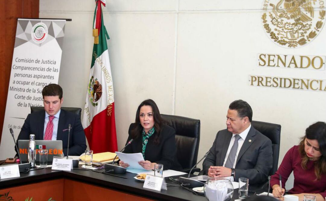Diana Álvarez Maury, candidata a ministra de la SCJN, en comparecer en el Senado. Foto: Diego Simón Sánchez