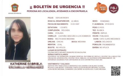 Encuentran en Aculco cuerpo de Katherine, estudiante desaparecida en Naucalpan
