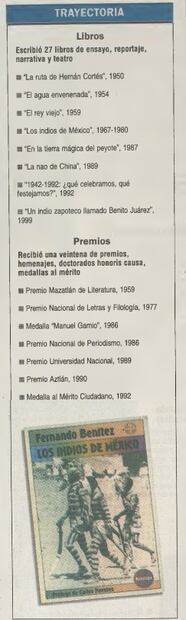 Así despidieron hace 20 años a Fernando Benítez, el maestro del periodismo cultural en México