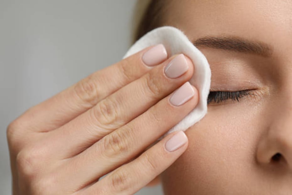 No frotes tus ojos con el pad de algodón para protegerlos. Foto: Pixabay