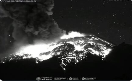 Volcán Popocatépetl registra fuerte explosión con columna de ceniza y gases