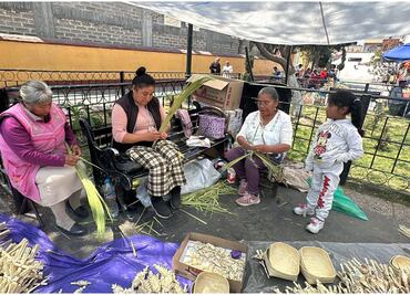 Semana Santa en Edomex: Sobrevive tradición de palmas tejidas para Domingo de Ramos