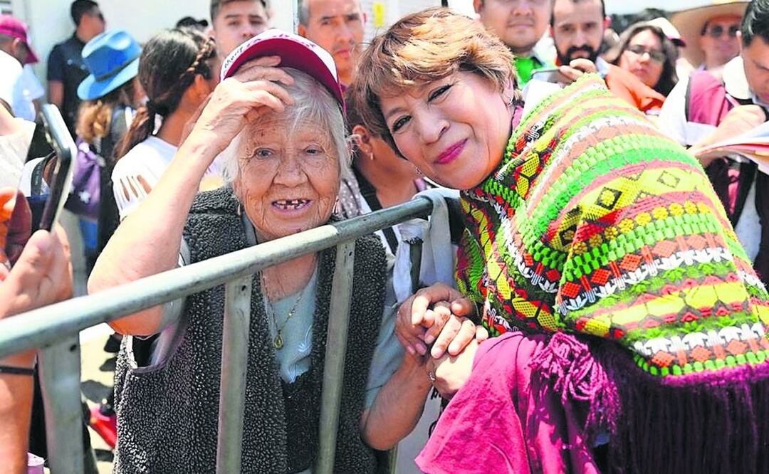 Delfina Gómez Álvarez se reunió con pobladores de Ixtapaluca, donde prometió atender los derechos de las mujeres, Foto: Especial