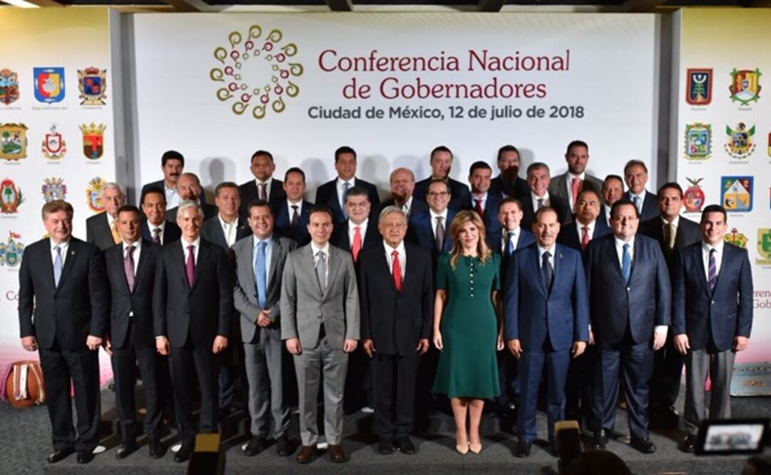 López Obrador sostuvo que solicitó a los mandatarios estatales su apoyo para el proceso de descentralización del Gobierno Federal. Foto: Gobierno de Coahuila 