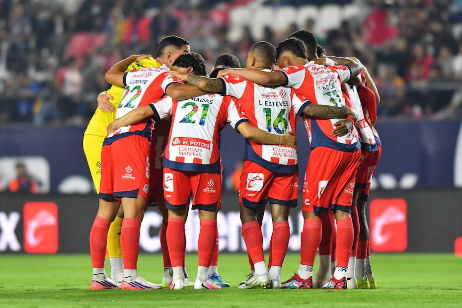 Futbolistas del Atlético de San Luis en festejo, durante la fase regular del torneo Apertura 2026 - Foto: Imago7