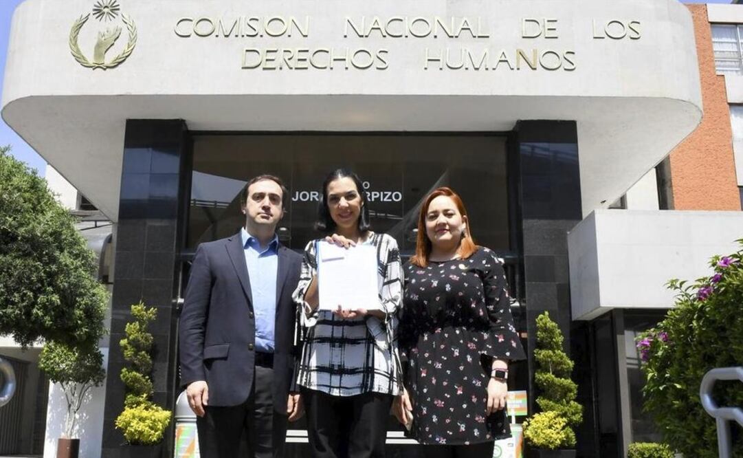 Diputados del PAN acudieron ante la CNDH. Foto: Especial