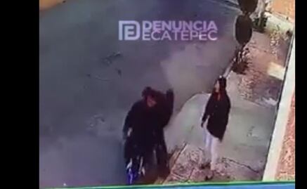 Video. Asaltan a joven a plena luz del día en Ecatepec