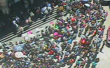 Manifestantes bloquean Donceles frente a la Asamblea Legislativa