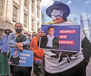 Republicanas piden no apurar reemplazo de Ruth B. Ginsburg