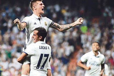 Merengues sudan para ganar al Celta