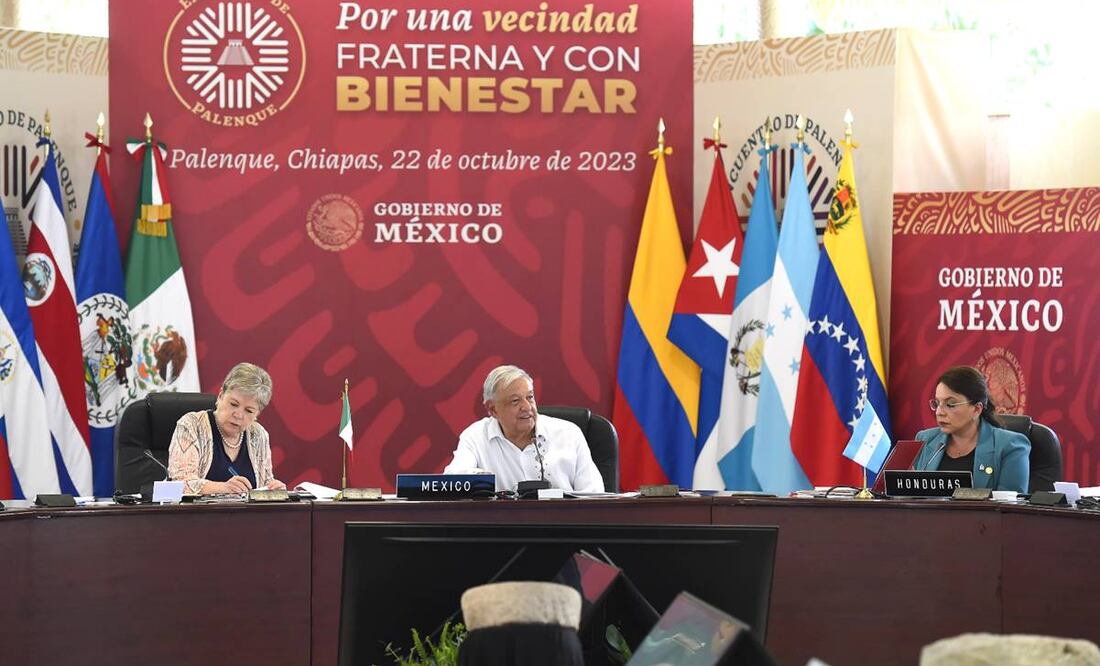 AMLO encabezó la "Declaración de Chiapas" a la que asistieron representantes de 12 países de Latinoamérica / Foto: Especial