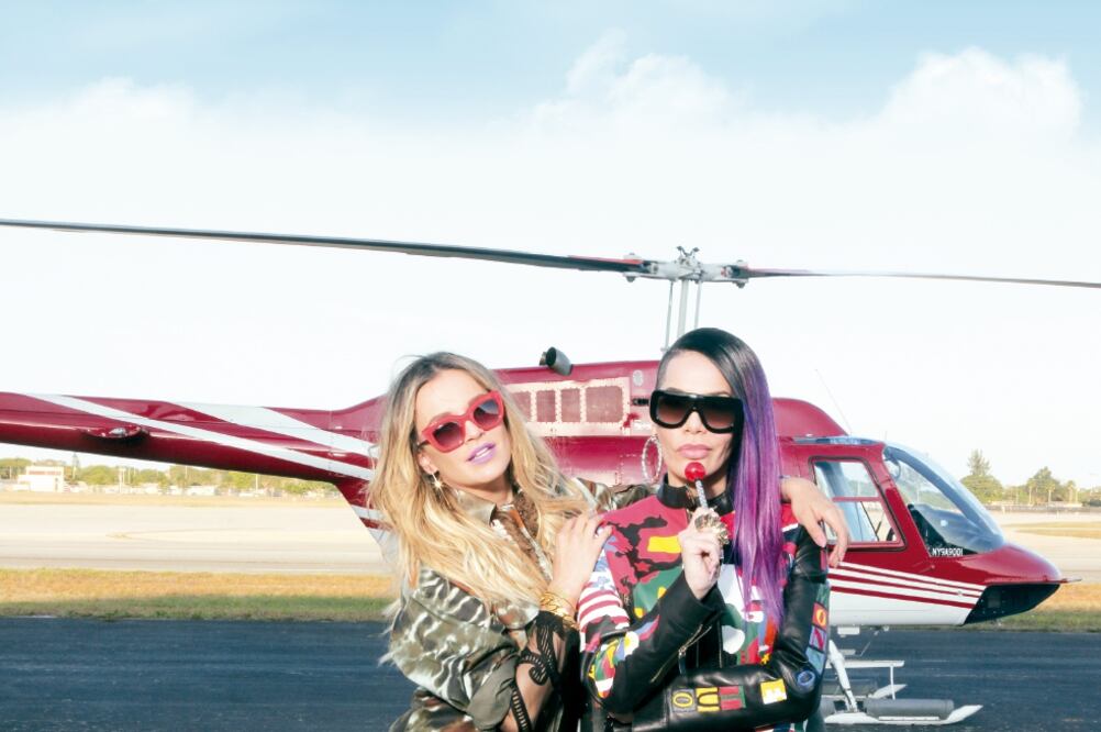 La Josa (izq) grabó su nuevo video a ritmo de música urbana, al lado de la reggaetonera Ivy Queen (SEITRACK)