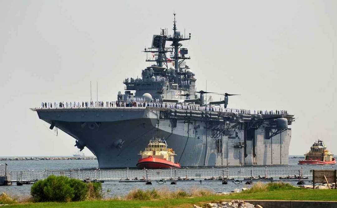 El USS Iwo Jima. Foto: AP
