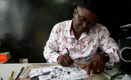 Caricaturista plasma las realidades más sombrías del Congo
