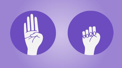 Abrir la mano y ocultar el pulgar: así son las señas de auxilio de mujeres ante la violencia