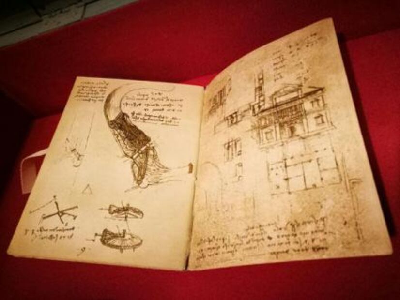 Códice de Da Vinci se exhibe en versión multimedia