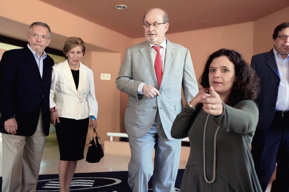 La visita del escritor Salman Rushdie al festival en 2014 fue de lo más destacado en esa edición en Xalapa, donde el encuentro se realizó durante cuatro ocasiones (ARCHIVO EL UNIVERSAL)