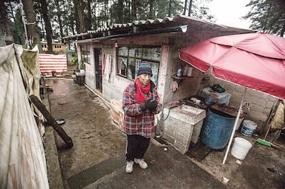 Temen porque la nieve les tumbe el techo