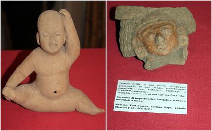 Italia regresa a México piezas arqueológicas