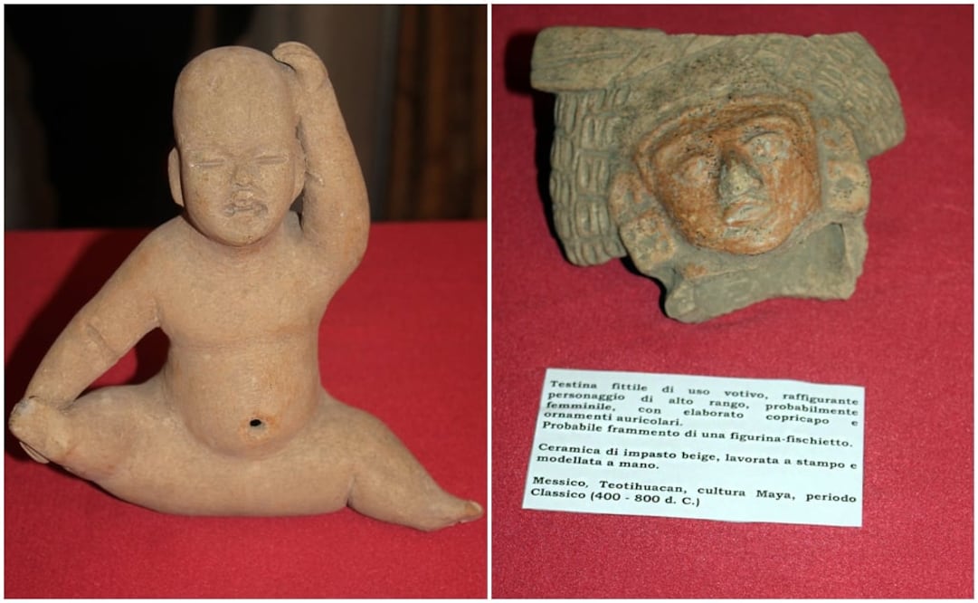 Las piezas recuperadas por el gobierno italiano datan del 2,500 a.C. al 900 d.C. Foto: Notimex