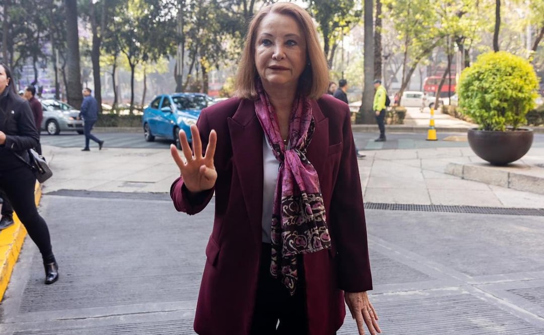 Presidenta del Senado, Laura Itzel Castillo, llega a la reunión del Consejo Nacional de Morena (07/03/2026). Foto: Hugo Salvador / EL UNIVERSAL