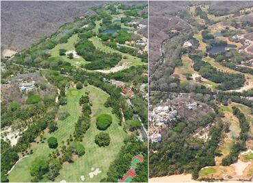 Ricardo Salinas muestra antes y después de la toma del campo de golf en Huatulco por la GN; "así quieren dejar a todo el país"