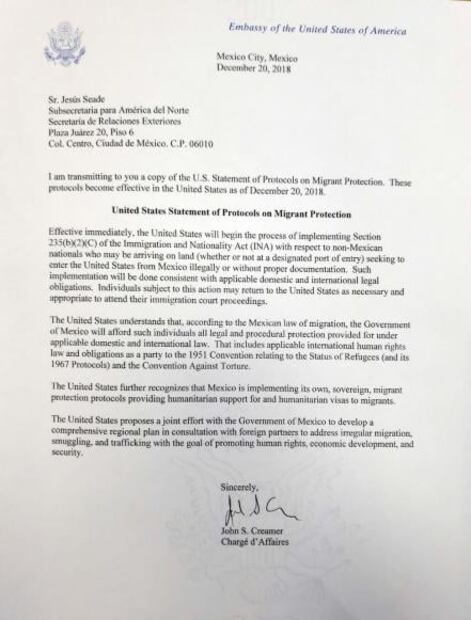 Acepta México que migrantes permanezcan en el país mientras solicitan asilo en EU