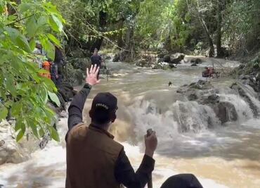 Localizan cuerpo de menor que fue arrastrado por río Laja en Chiapas; es entregado a sus familiares