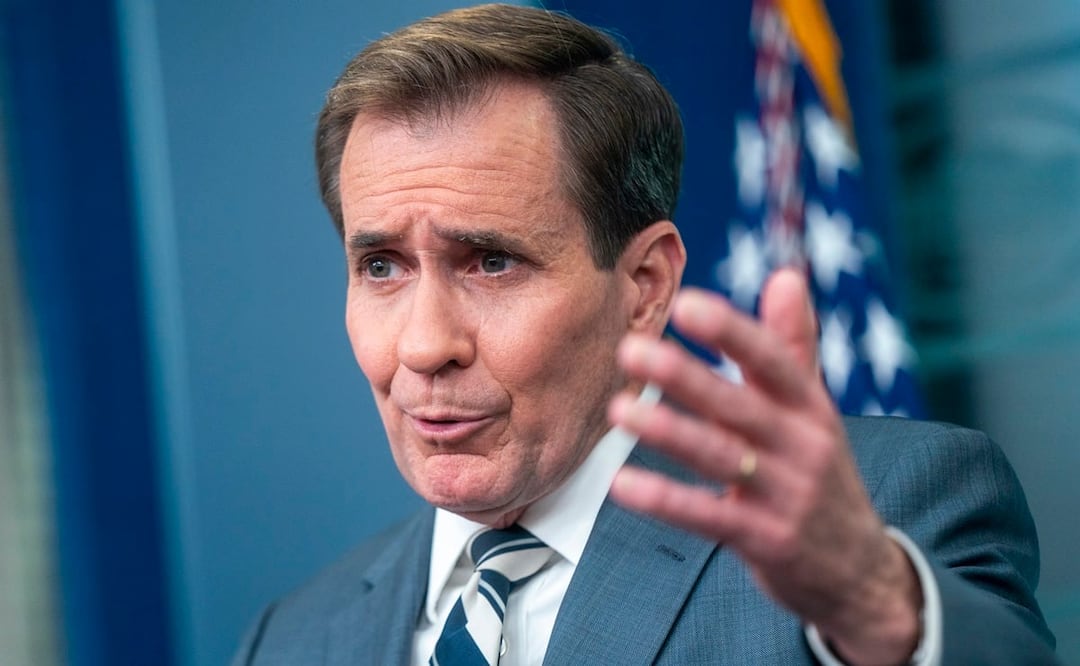 El Coordinador de Comunicaciones Estratégicas del Consejo de Seguridad Nacional, John Kirby en la Casa Blanca en Washington, DC. Foto: EFE