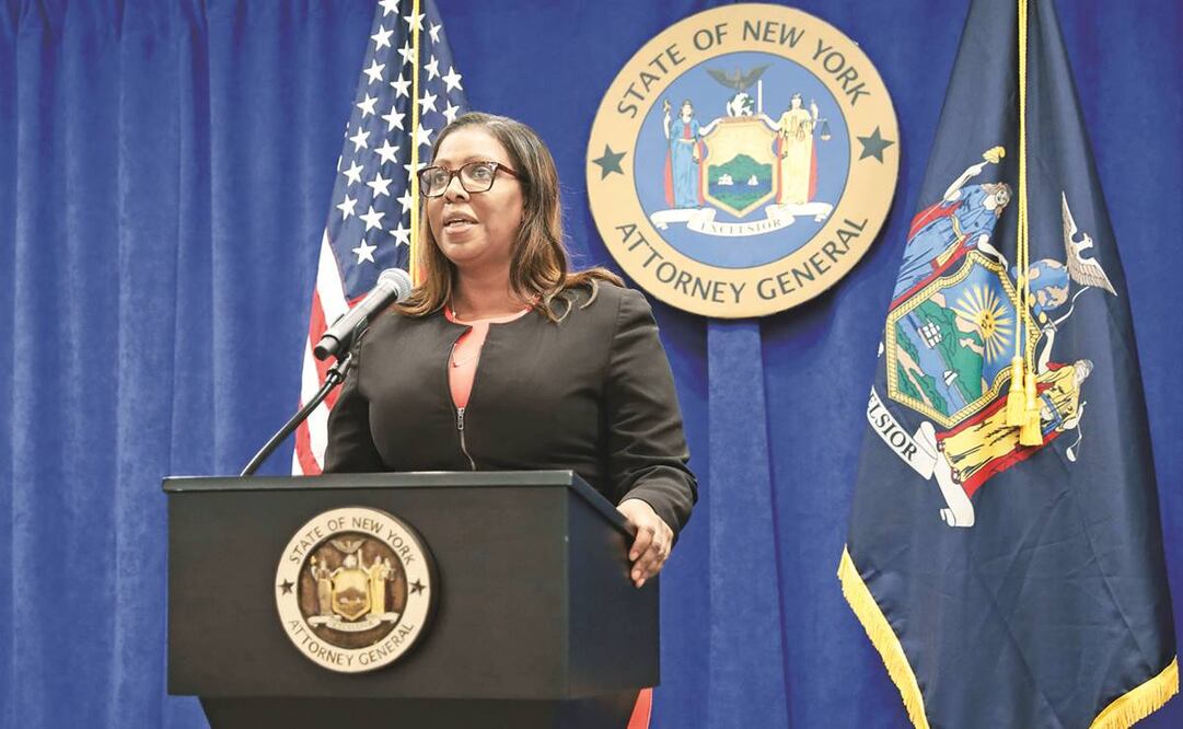 Letitia James, fiscal general de Nueva York, negó que la acción judicial contra la NRA sea por una motivación política. Foto: KATHY WILLENS. AP