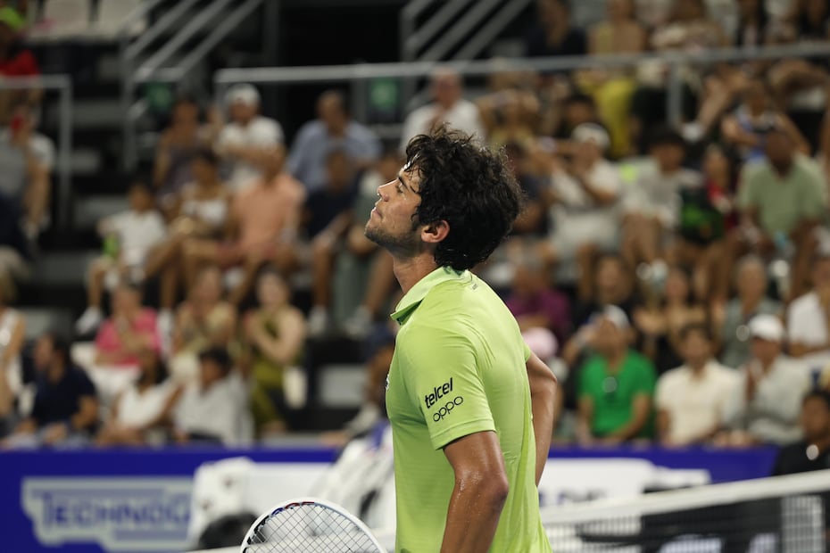 Rodrigo Pacheco en la primera ronda del Abierto Mexicano de Tenis - Foto: Esteban Torreblanca/EL UNIVERSAL