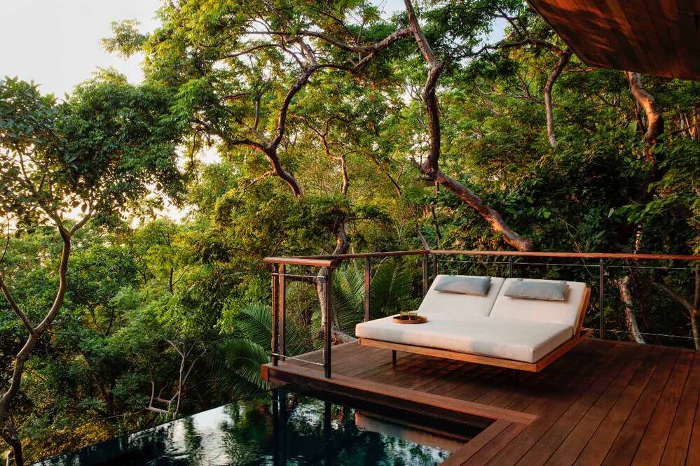 Las habitaciones están escondidas entre la vegetación. Foto: Cortesía One & Only Mandarina