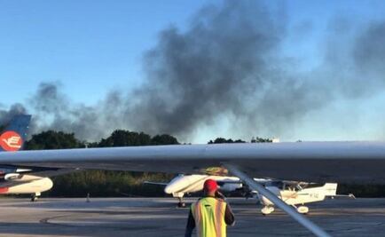 Avión se estrella en pista de aterrizaje en República Dominicana; hay 9 muertos 